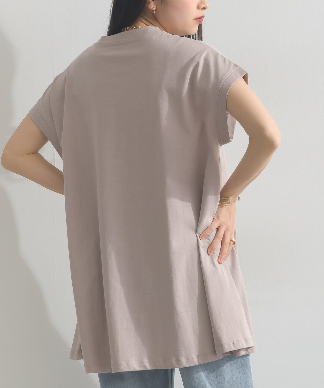 フレンチスリーブフレアTシャツ
