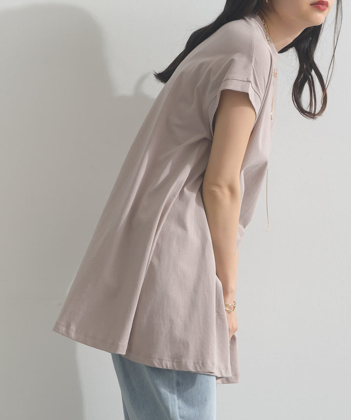 フレンチスリーブフレアTシャツ