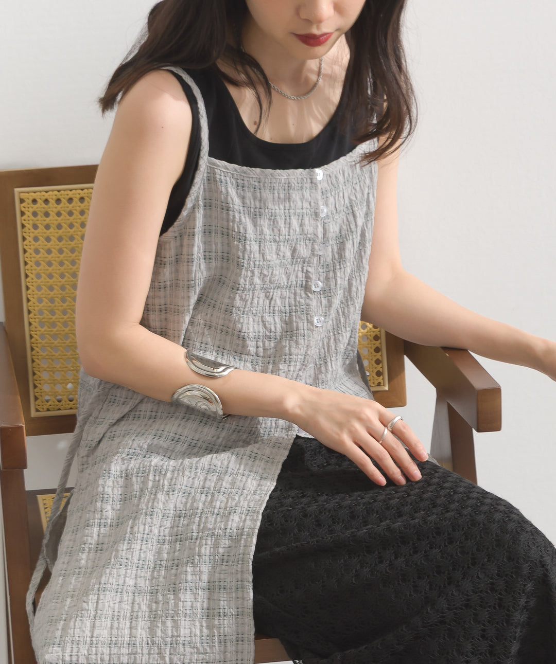 フレンチレイヤード風ワンピース