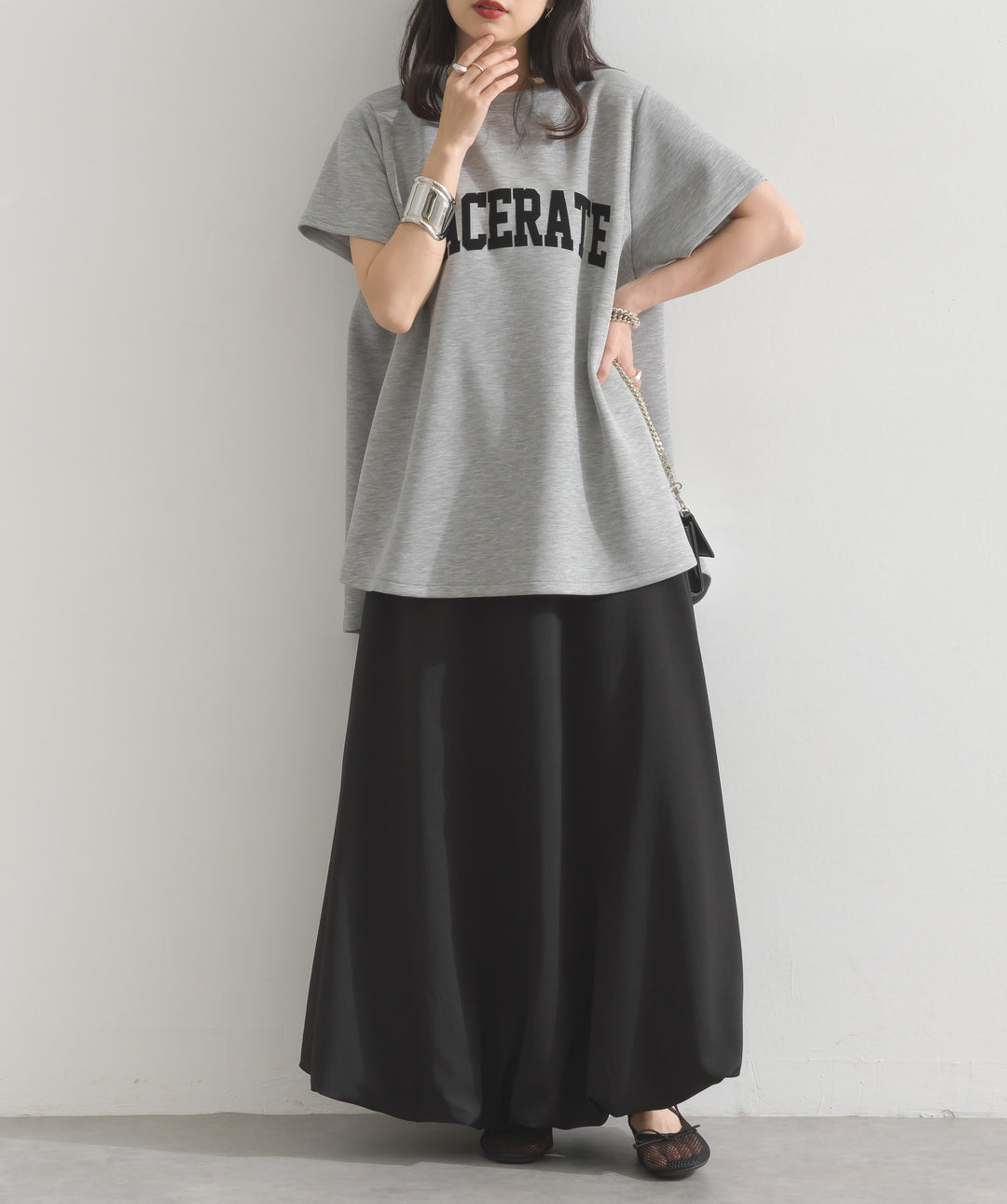 クレープバルーンスカート