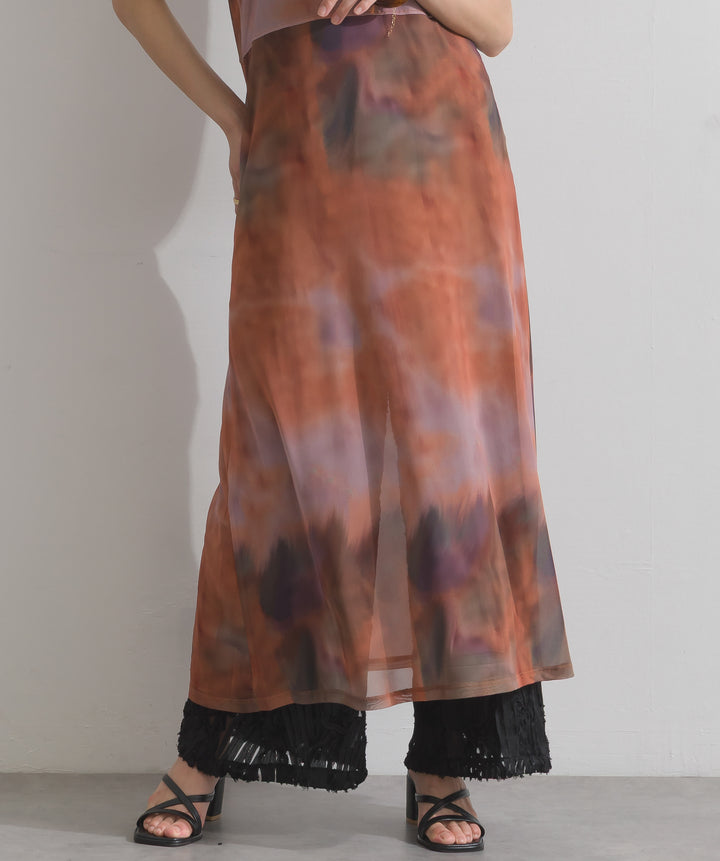エンボスジャガードワイドパンツ