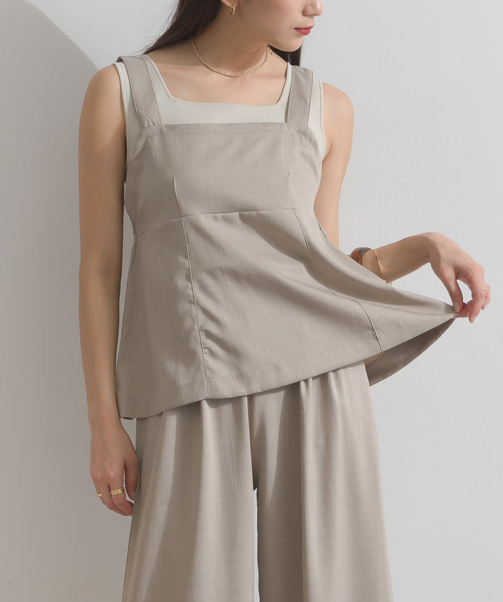 ペプラムビスチェパンツ セットアップ