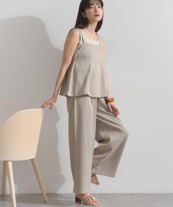 ペプラムビスチェパンツ セットアップ