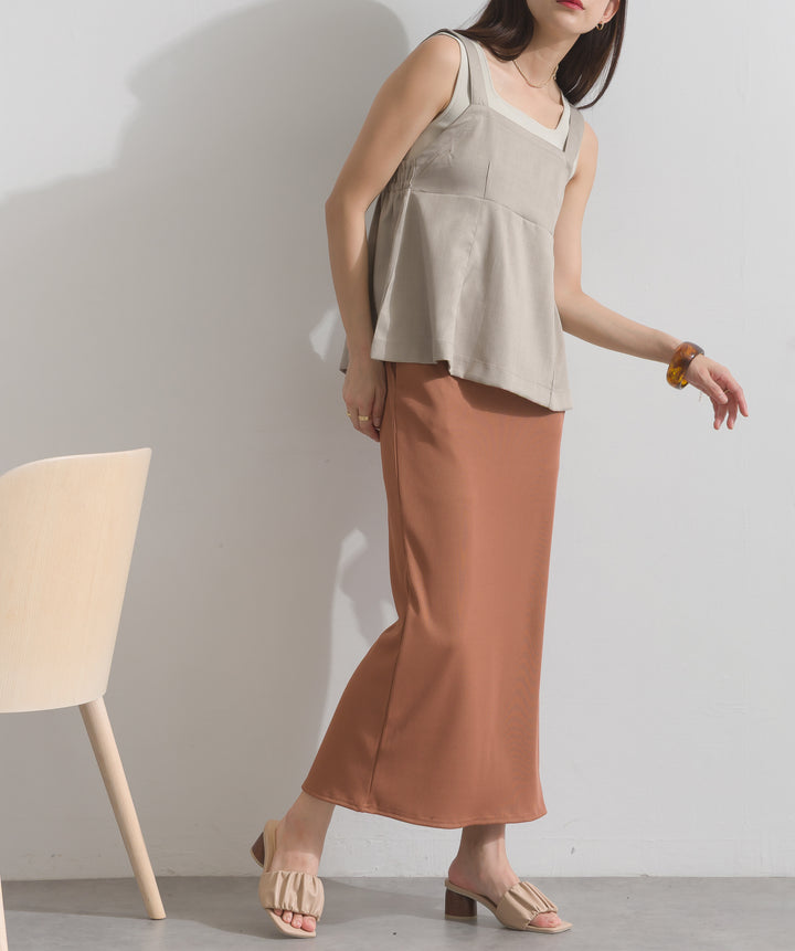 ペプラムビスチェパンツ セットアップ