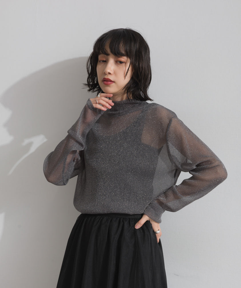 ラメシアー ハイネックトップス