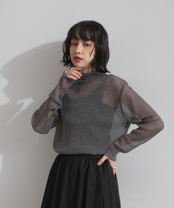 ラメシアー ハイネックトップス