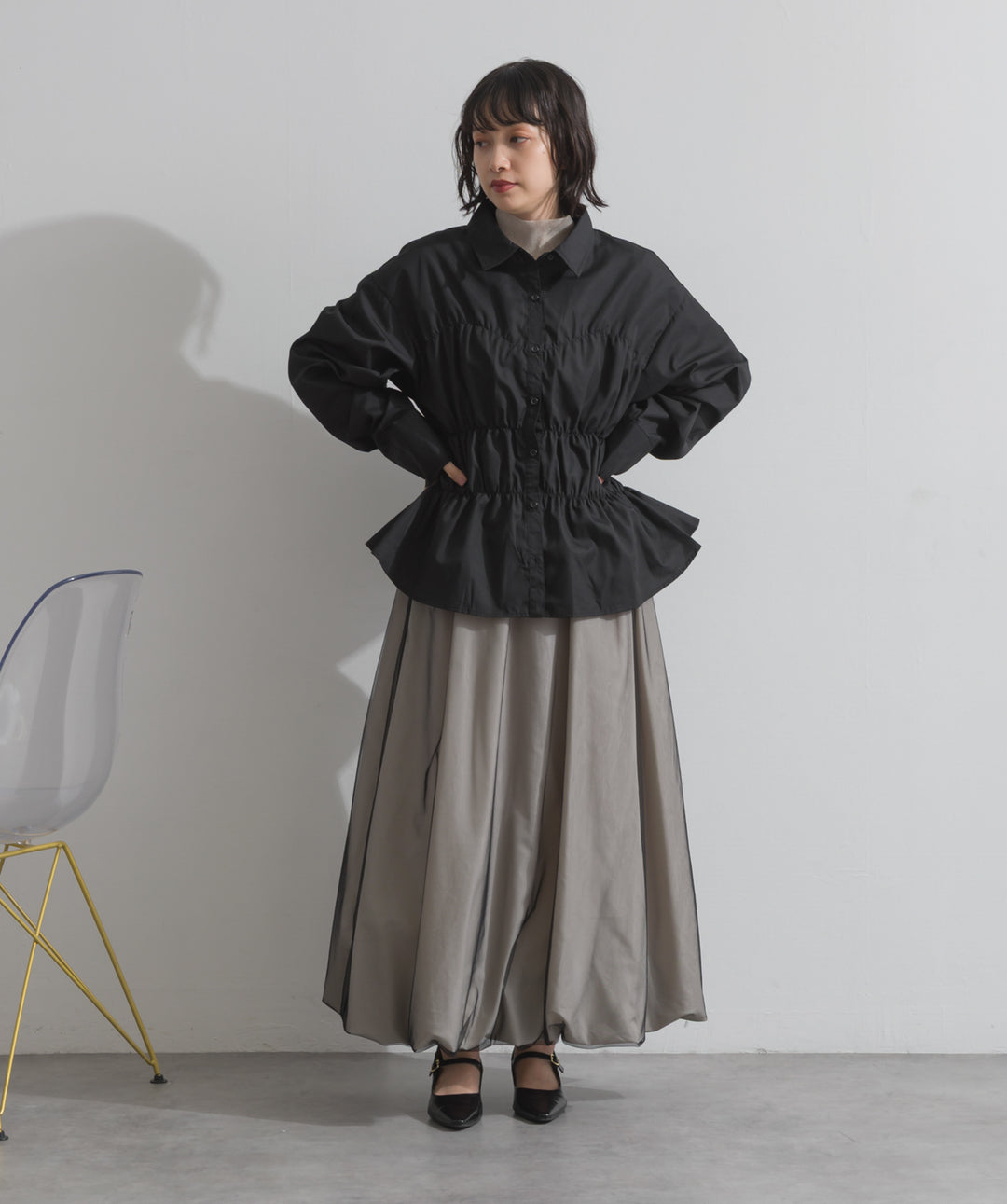 ウエストシャーリングシャツ