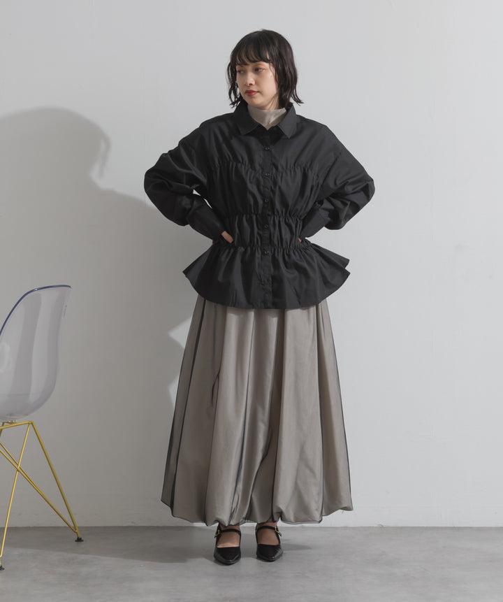 ウエストシャーリングシャツ