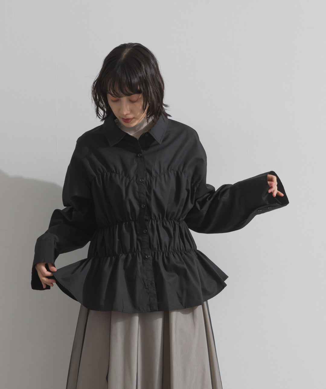 ウエストシャーリングシャツ