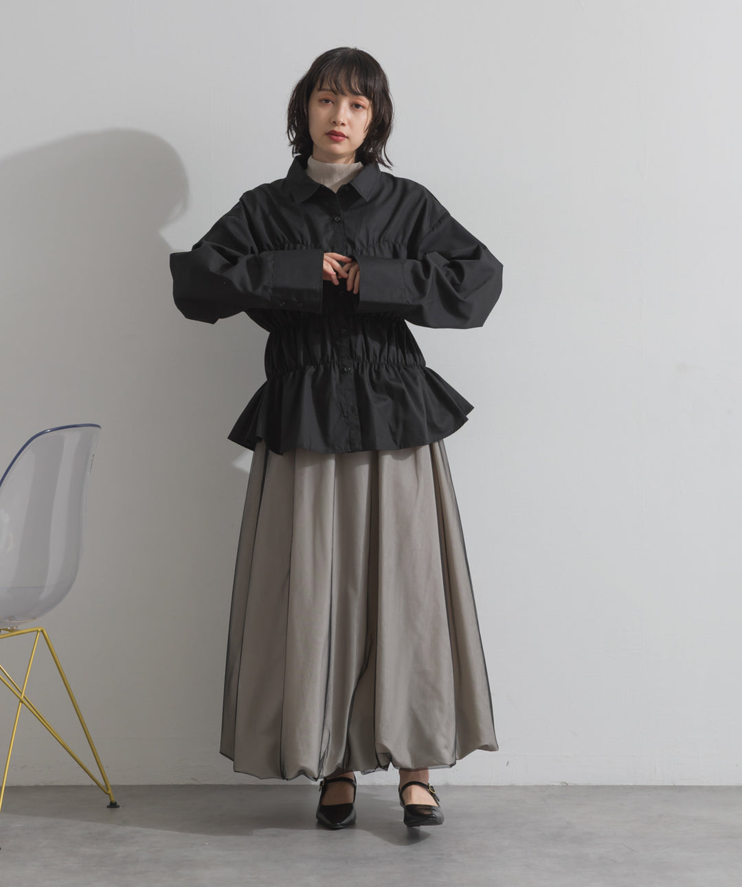 ウエストシャーリングシャツ