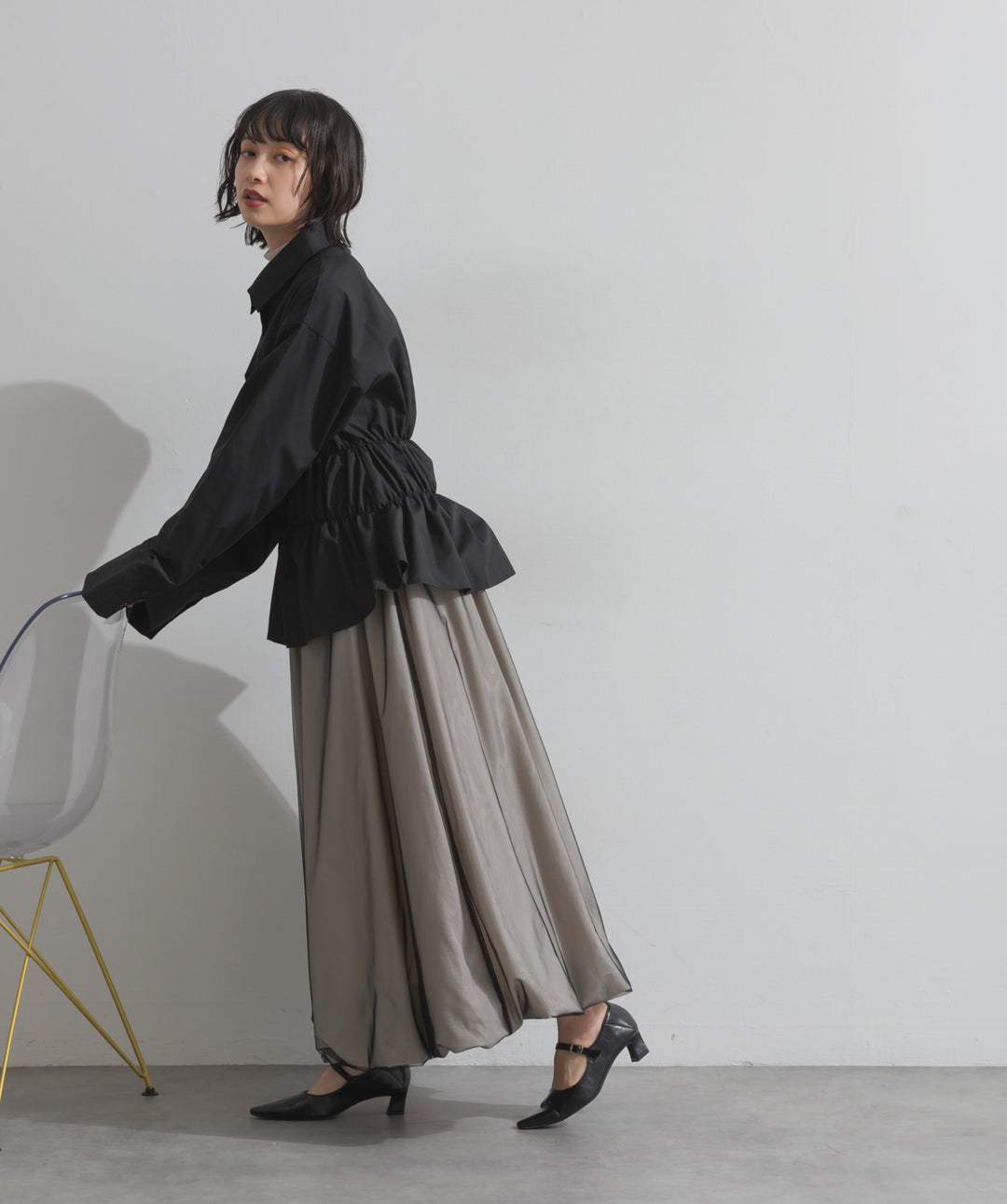 ウエストシャーリングシャツ