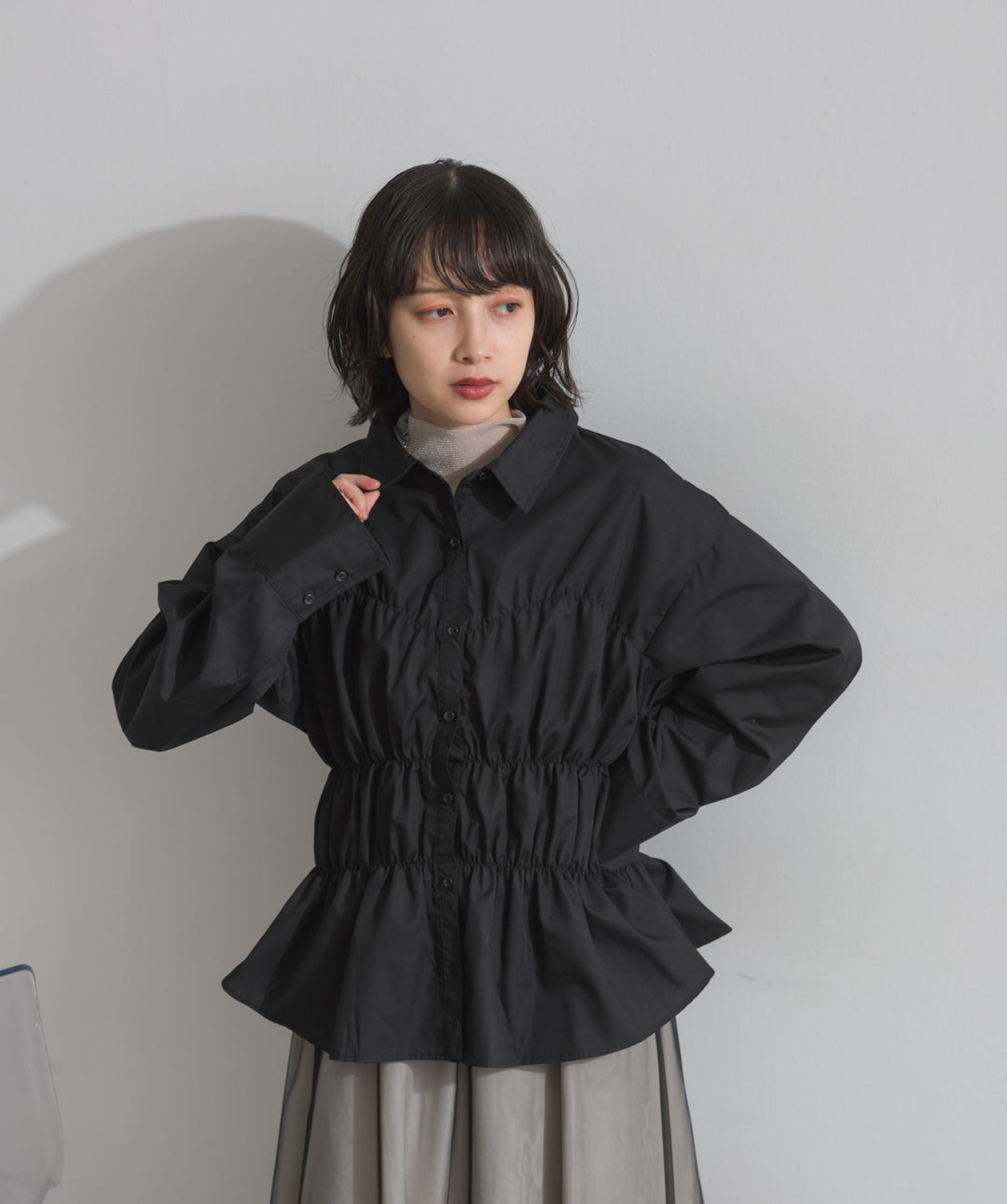 ウエストシャーリングシャツ