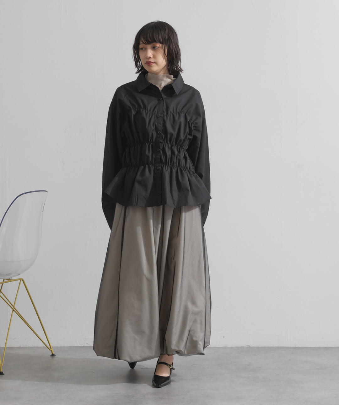 ウエストシャーリングシャツ