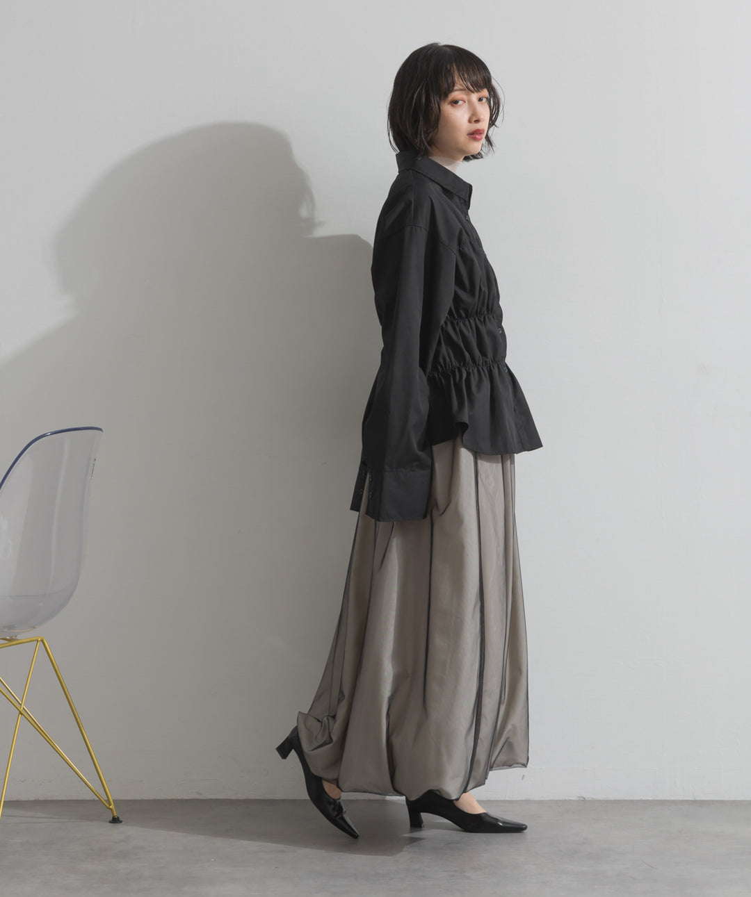 ウエストシャーリングシャツ