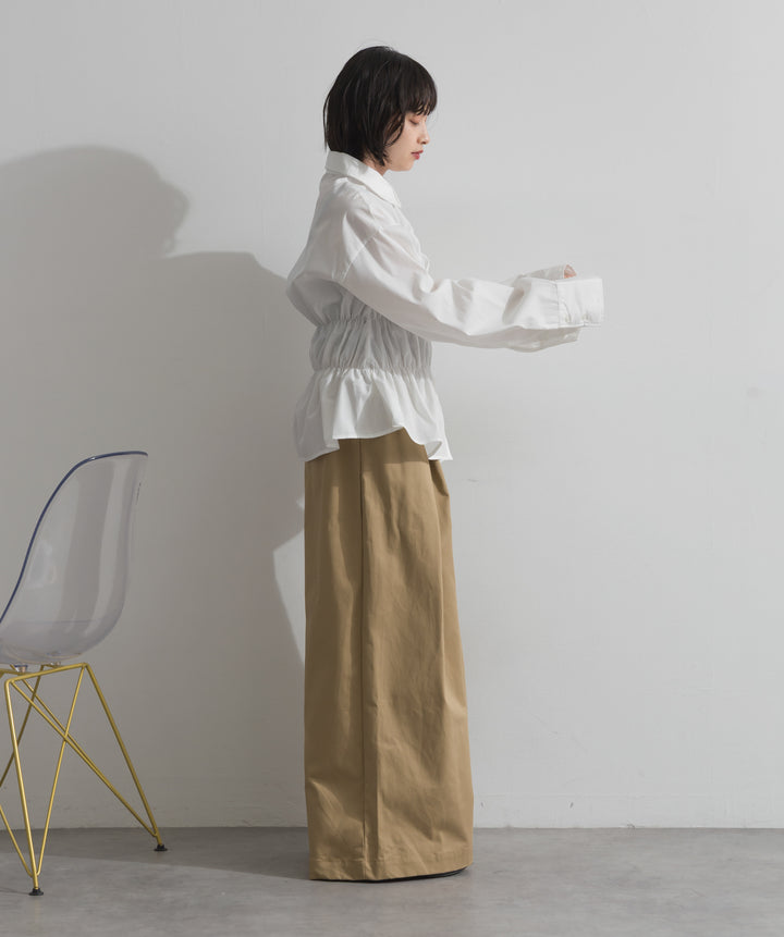 ツイルタックチノワイドパンツ