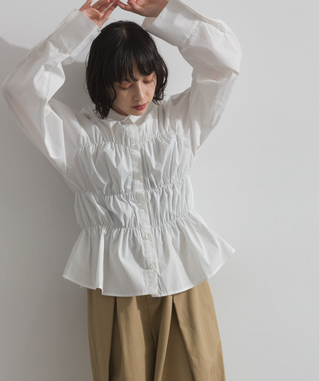 ウエストシャーリングシャツ