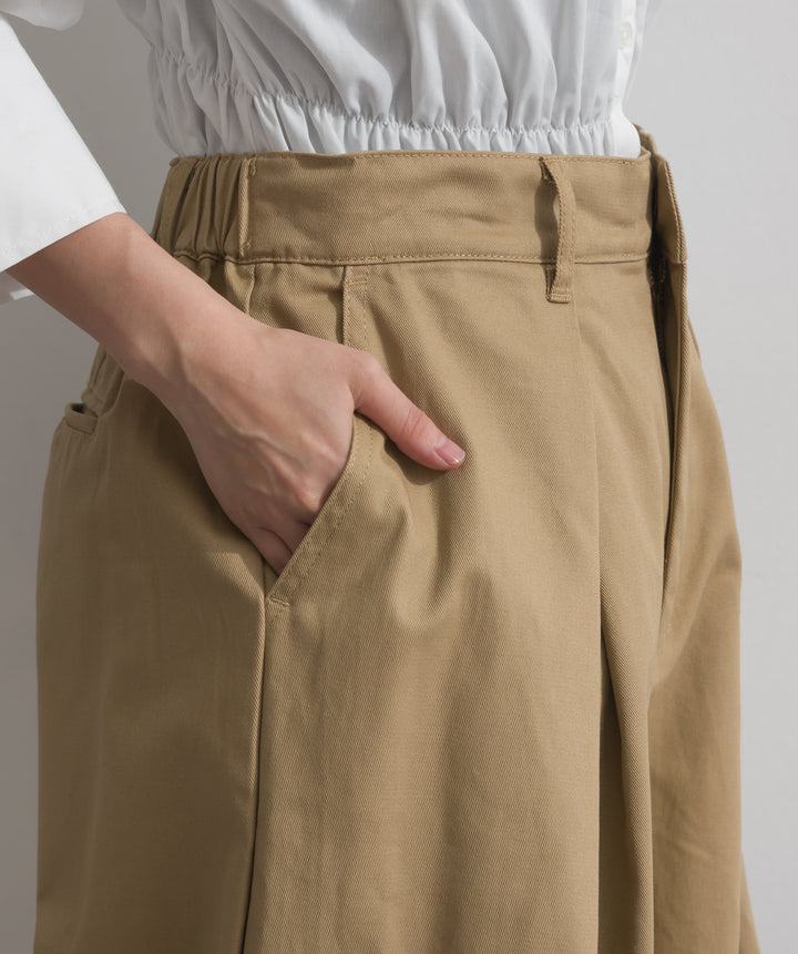 ツイルタックチノワイドパンツ