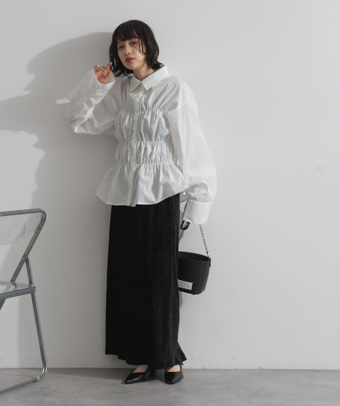 ウエストシャーリングシャツ