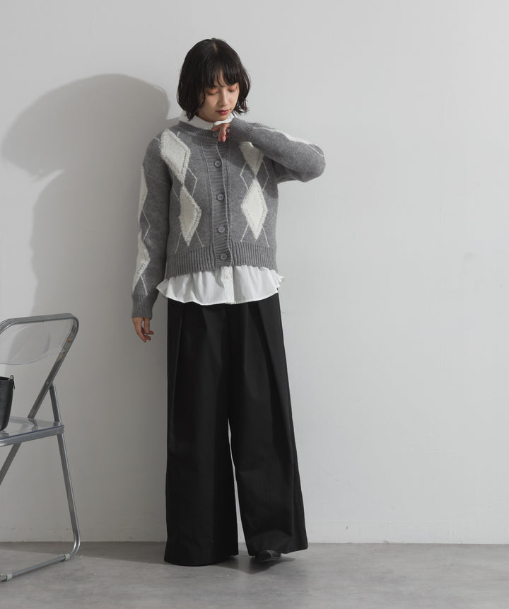 ツイルタックチノワイドパンツ
