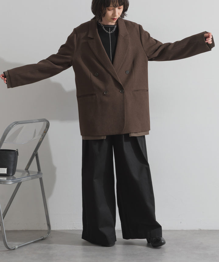 ツイルタックチノワイドパンツ