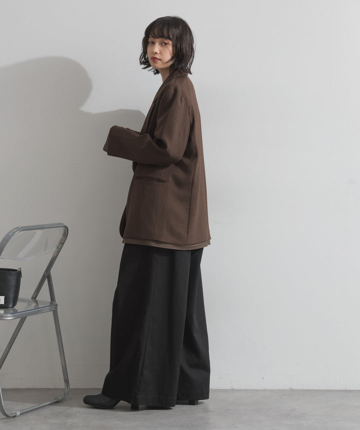 ツイルタックチノワイドパンツ