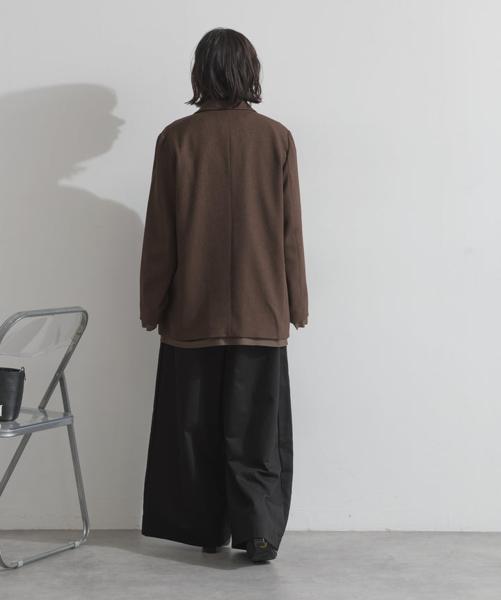 ツイルタックチノワイドパンツ