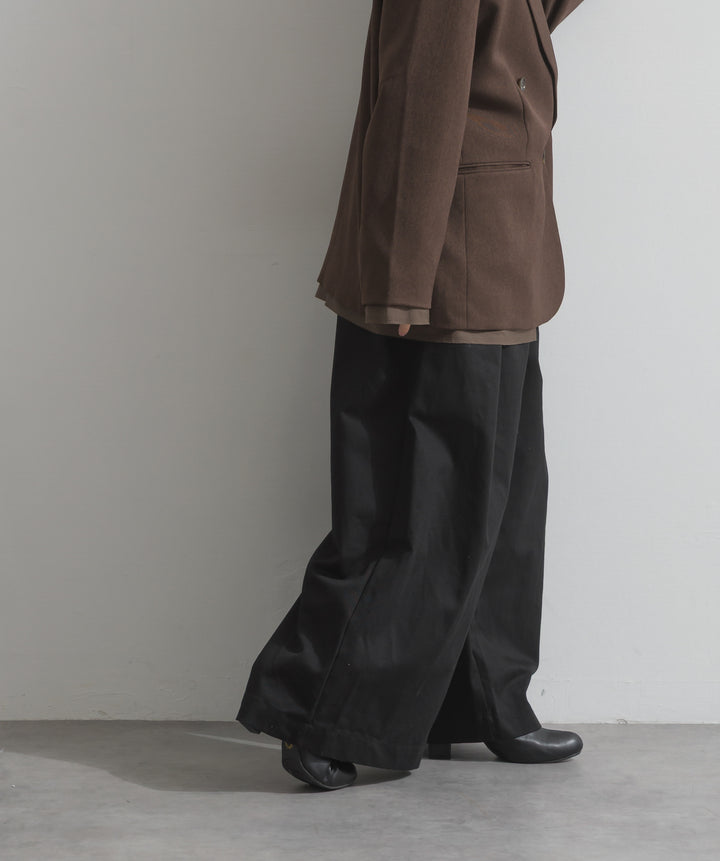 ツイルタックチノワイドパンツ