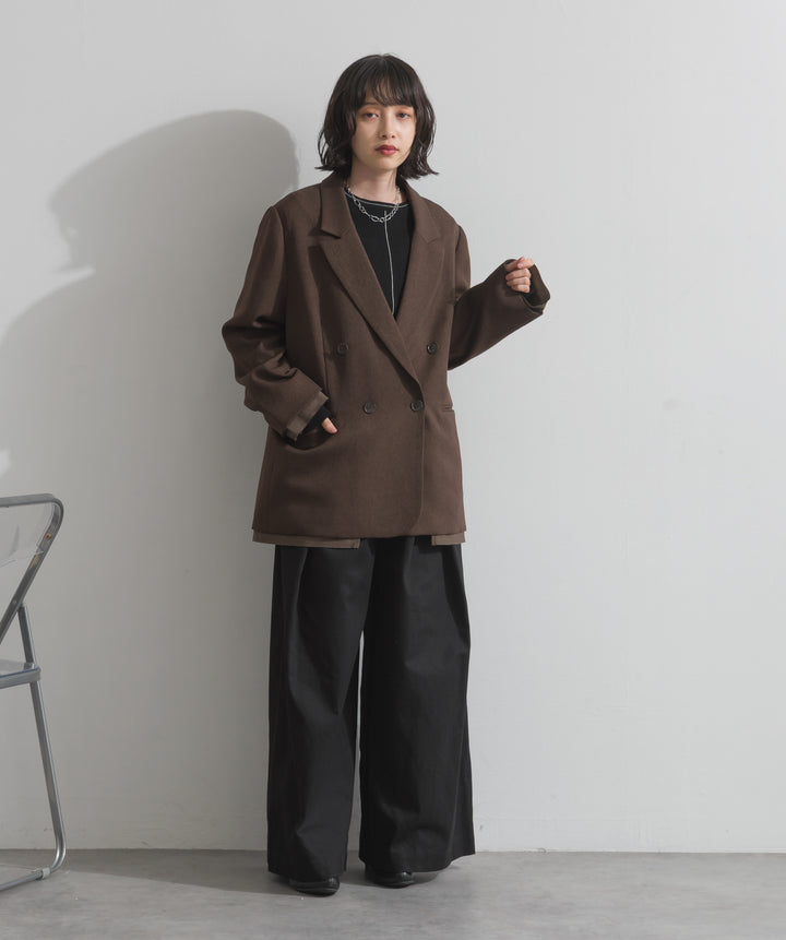 ツイルストライプポリスパンダブルジャケット