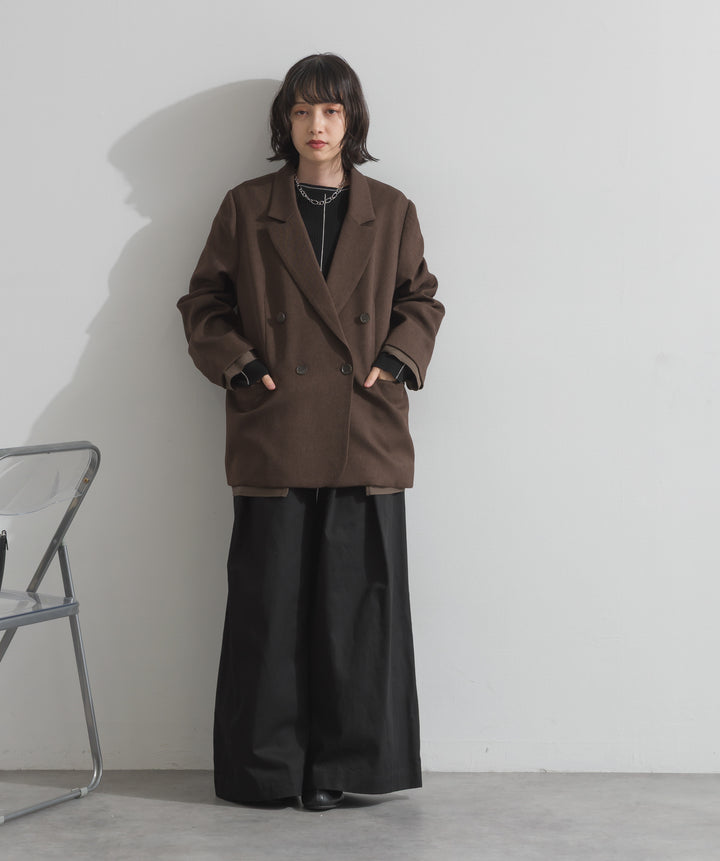 ツイルタックチノワイドパンツ