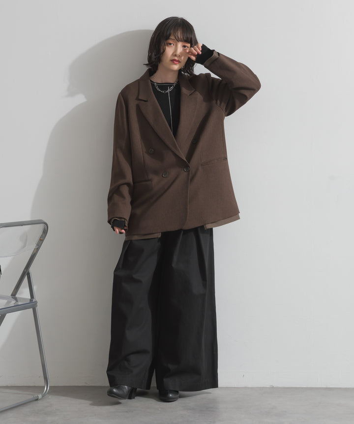 ツイルストライプポリスパンダブルジャケット
