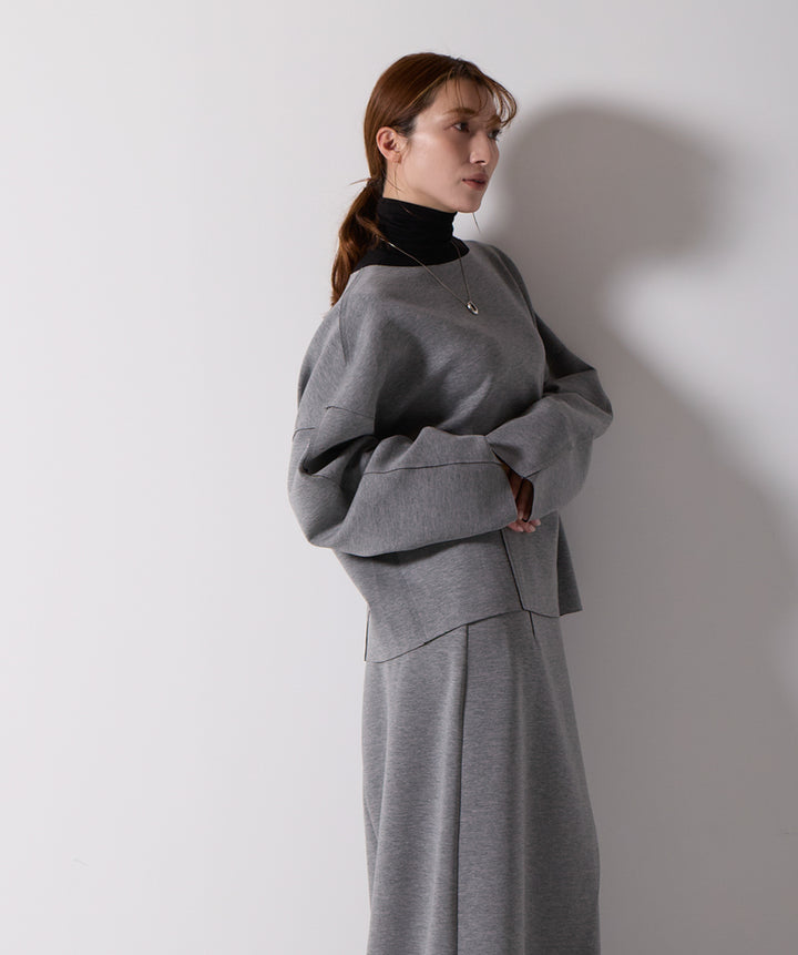 アシンメトリーヘムスカートドッキングセットアップ