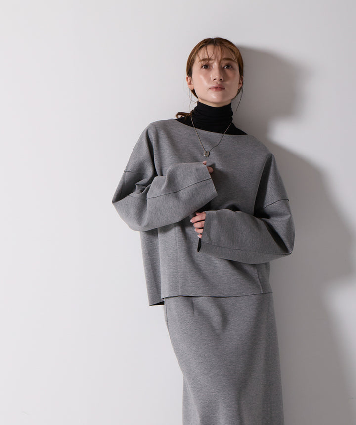 アシンメトリーヘムスカートドッキングセットアップ