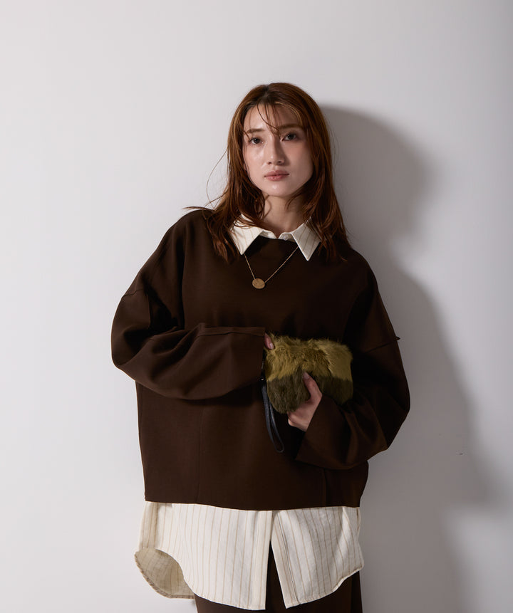 アシンメトリーヘムスカートドッキングセットアップ