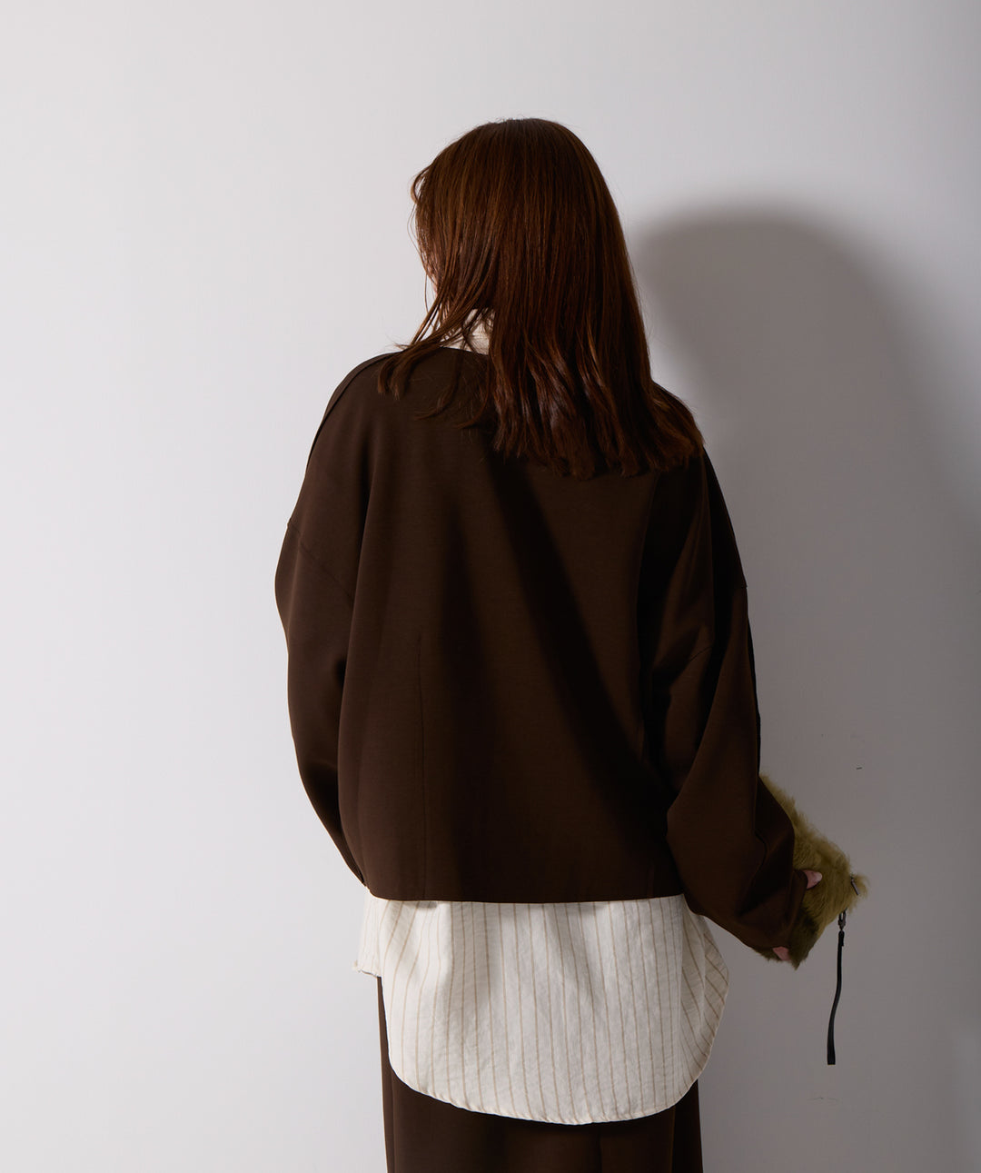 アシンメトリーヘムスカートドッキングセットアップ