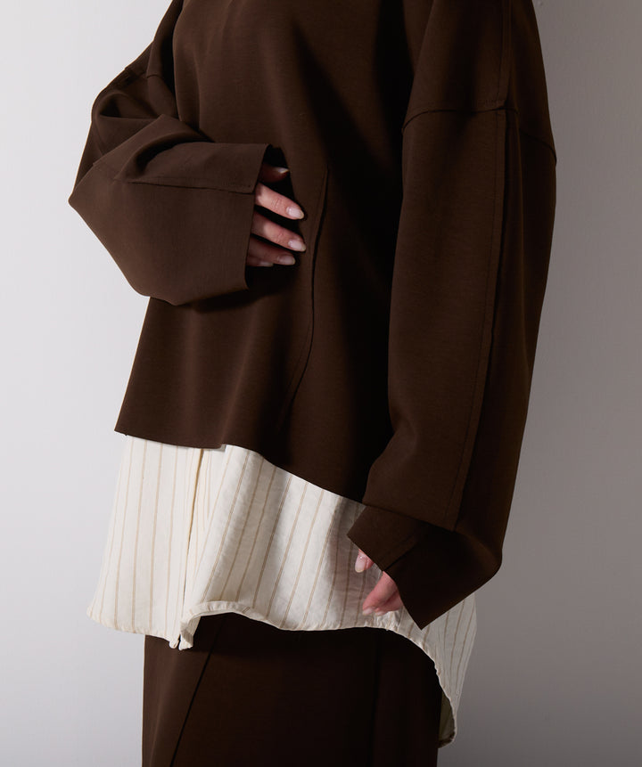 アシンメトリーヘムスカートドッキングセットアップ