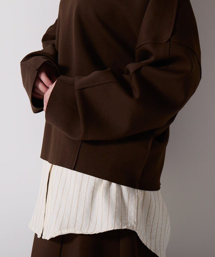 アシンメトリーヘムスカートドッキングセットアップ