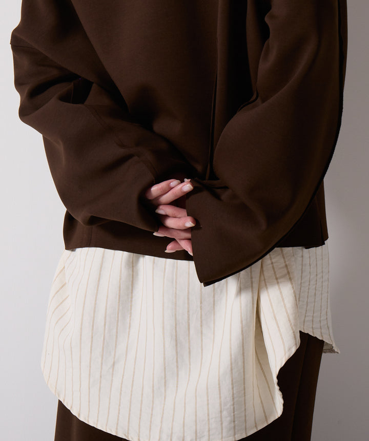 アシンメトリーヘムスカートドッキングセットアップ