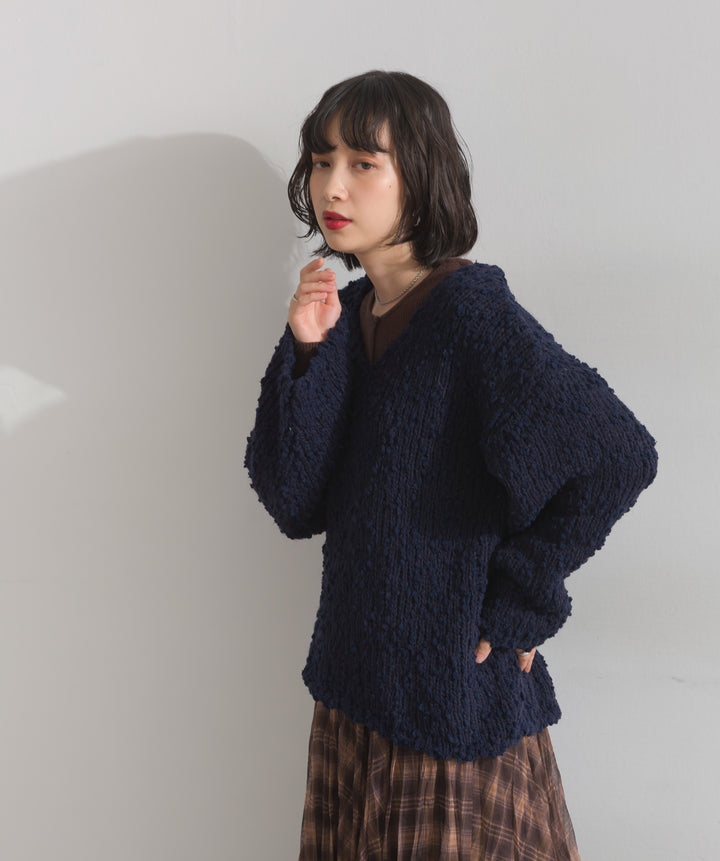 ブークレモールニットプルオーバー