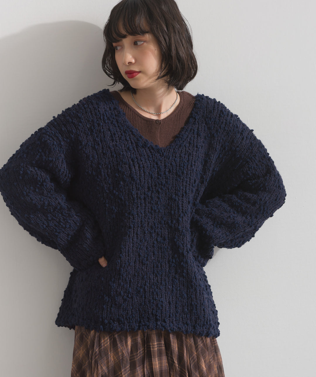 ブークレモールニットプルオーバー
