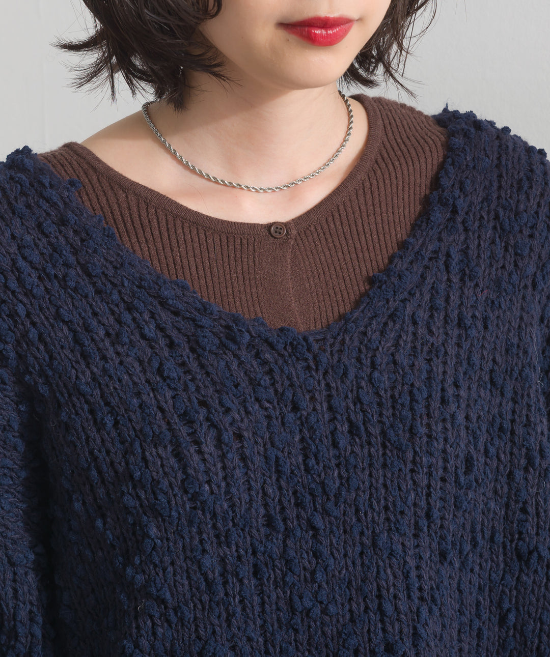 ブークレモールニットプルオーバー