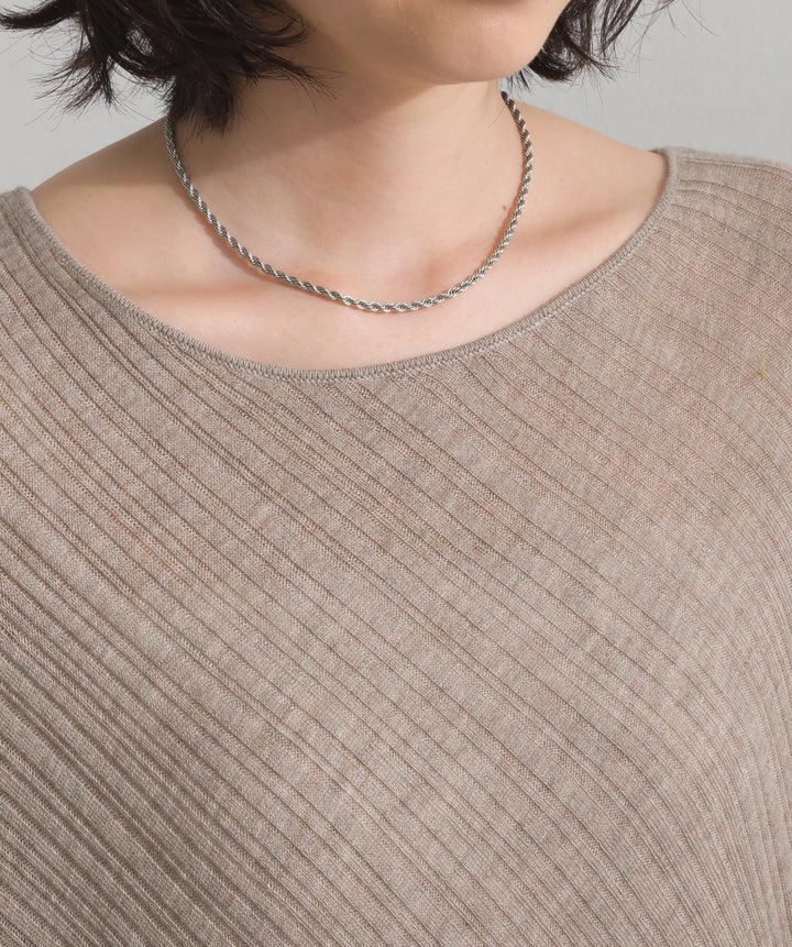 アシンメトリーヘムドルマンプルオーバー