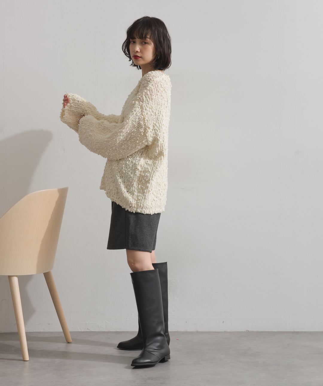 ブークレモールニットプルオーバー