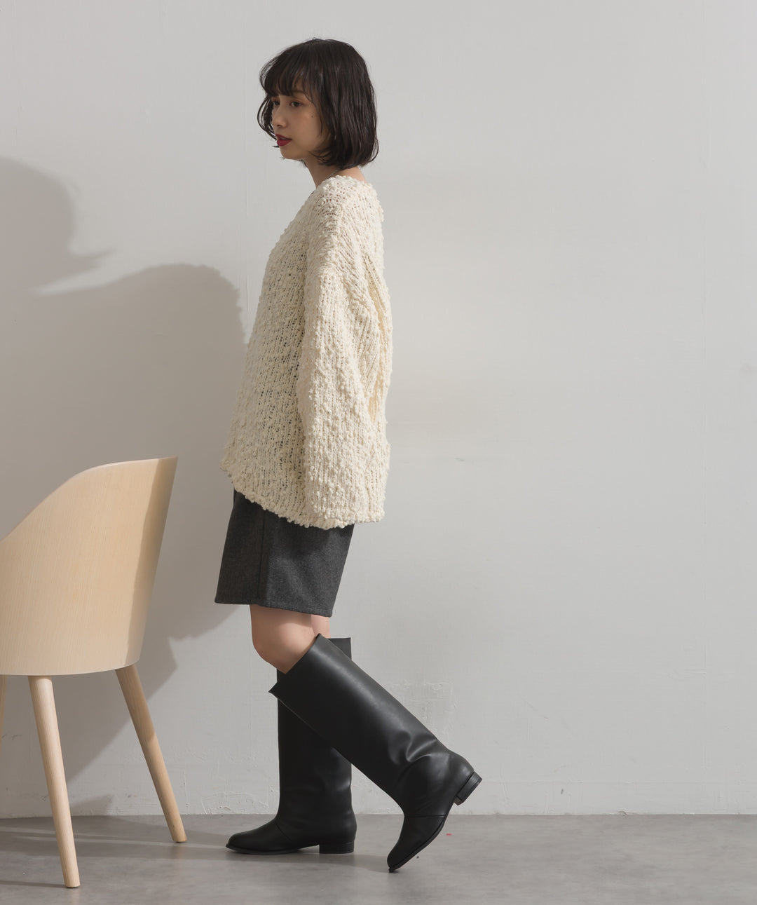 ブークレモールニットプルオーバー