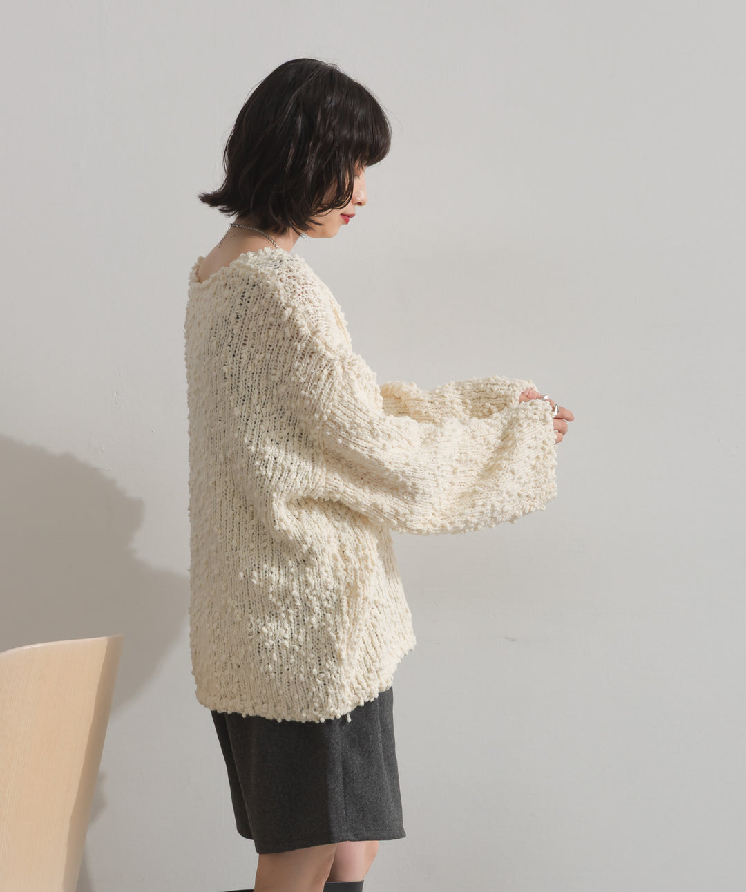 ブークレモールニットプルオーバー