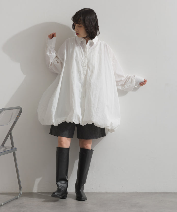 ナイロンタフタバルーンシャツ
