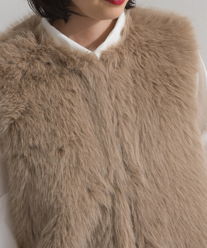 シャギーファーベスト