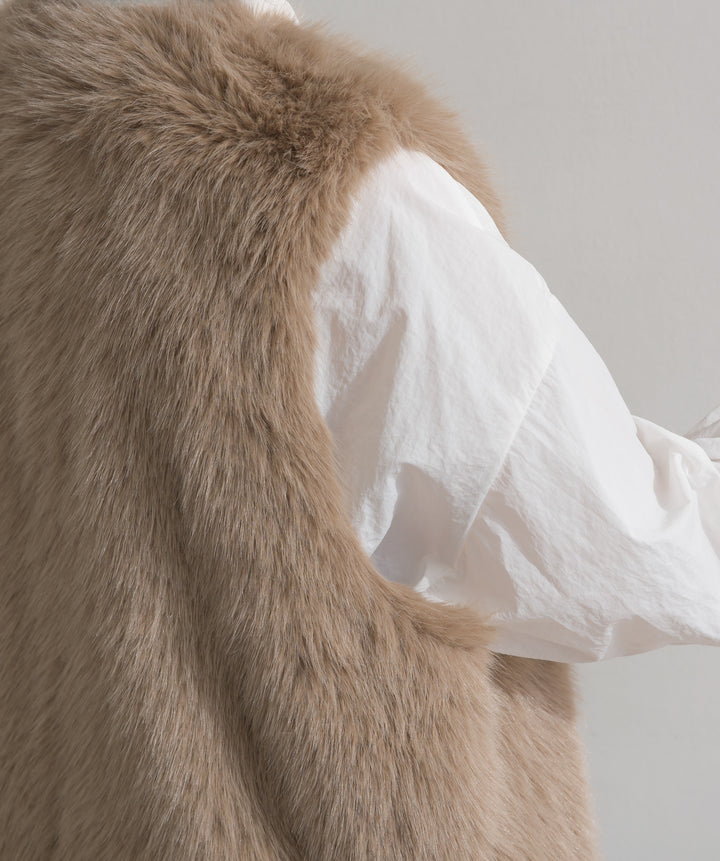 シャギーファーベスト