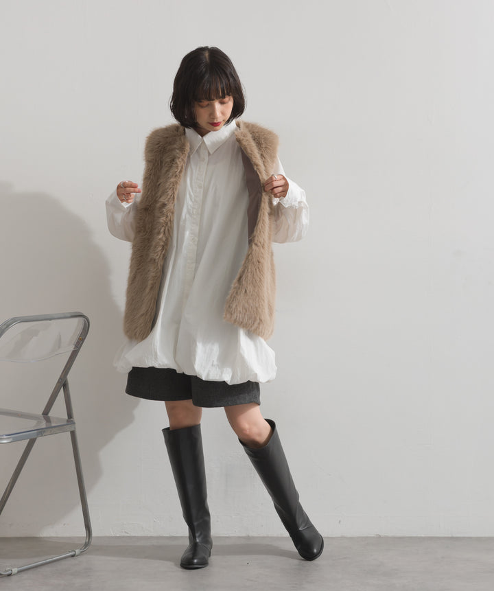 シャギーファーベスト