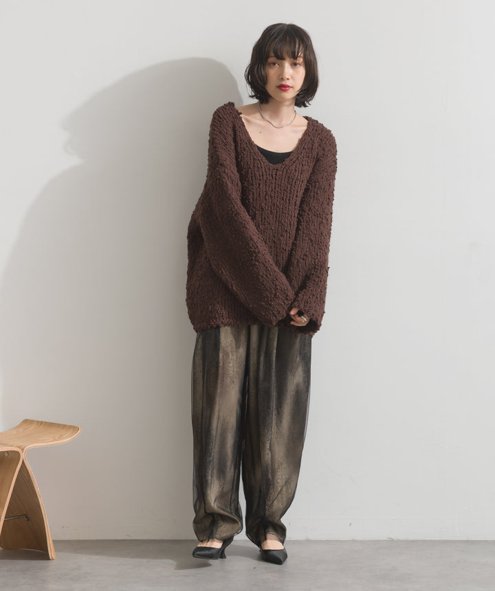 ブークレモールニットプルオーバー