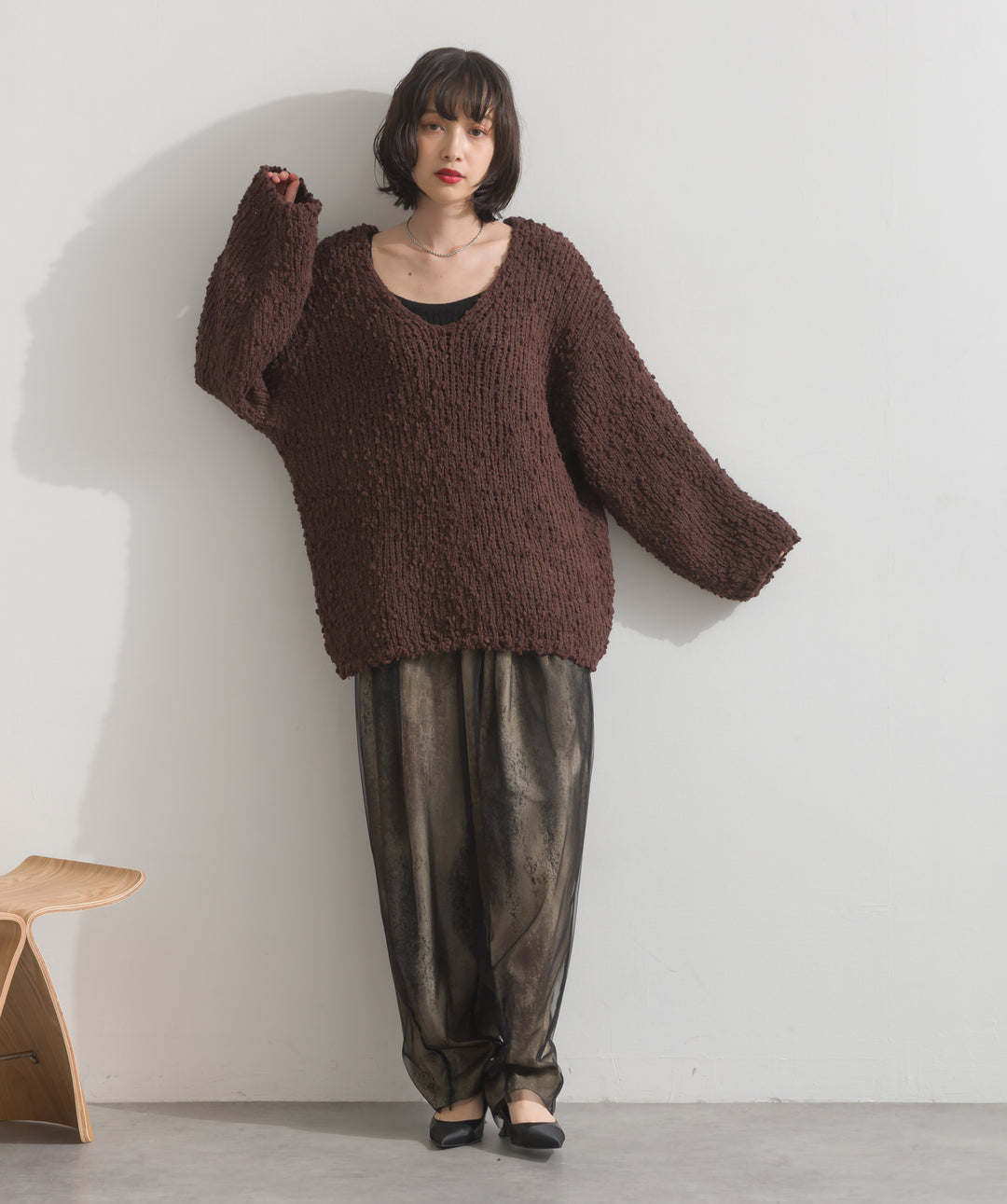 ブークレモールニットプルオーバー